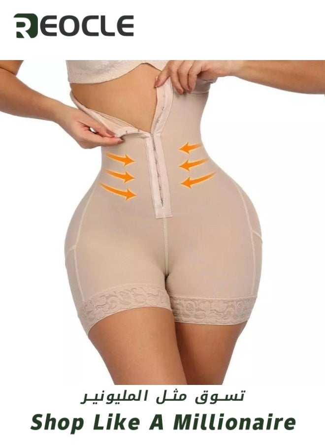 Women's Body Shaper Shapewear Breasted Corset Workout Leggings High Waist Shapewear Faja Shorts Thigh Slimmer Corset Waist Trainer Pants