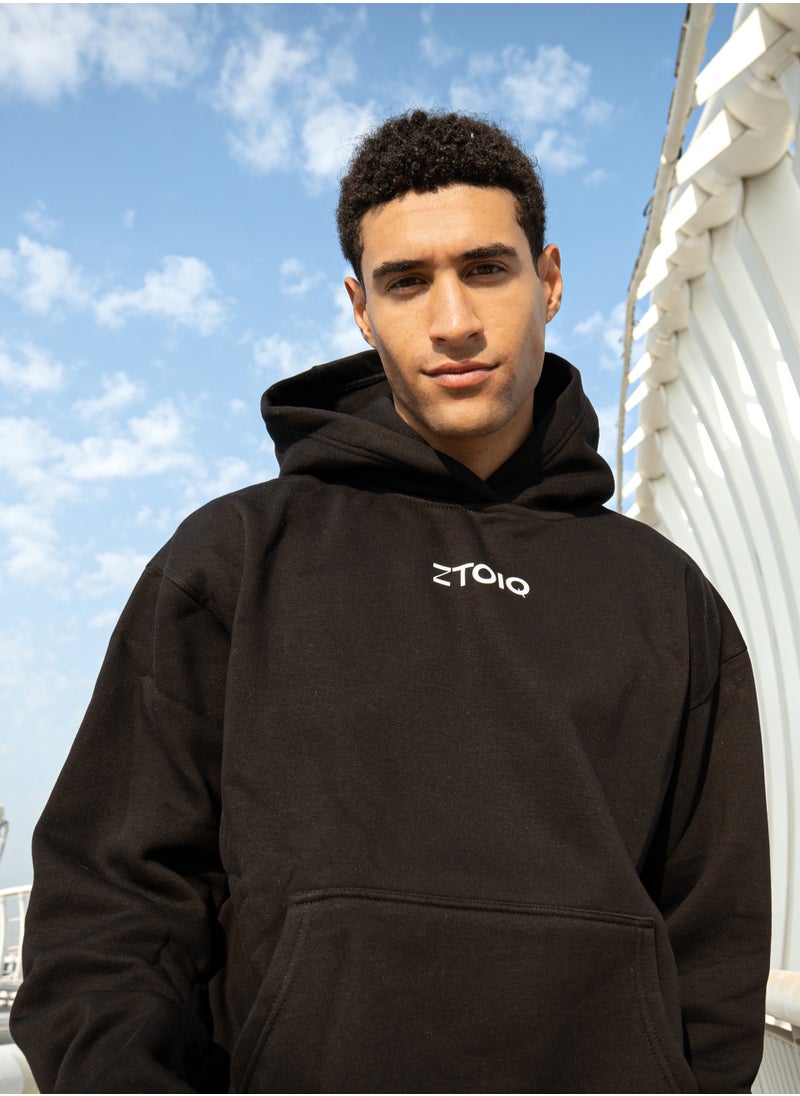 ZTOIQ Oversized Drop Fit Hoodie for Unisex – 100% Cotton Relaxed Fit Fleece Knit, Stylish & Comfortable