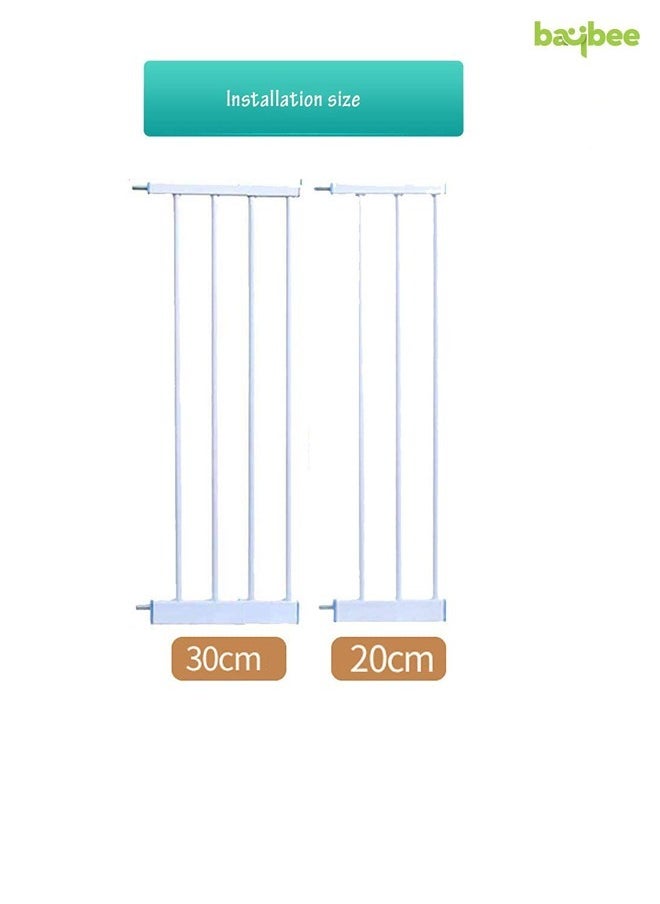 Baby Safety Gate Extension 30Cm Extra Tall Durable Baby Gate Extension Fence Barrier Dog Gate Child Baby Gate for Stairs Doorways Only Suitable for Baybee Safety Gates White