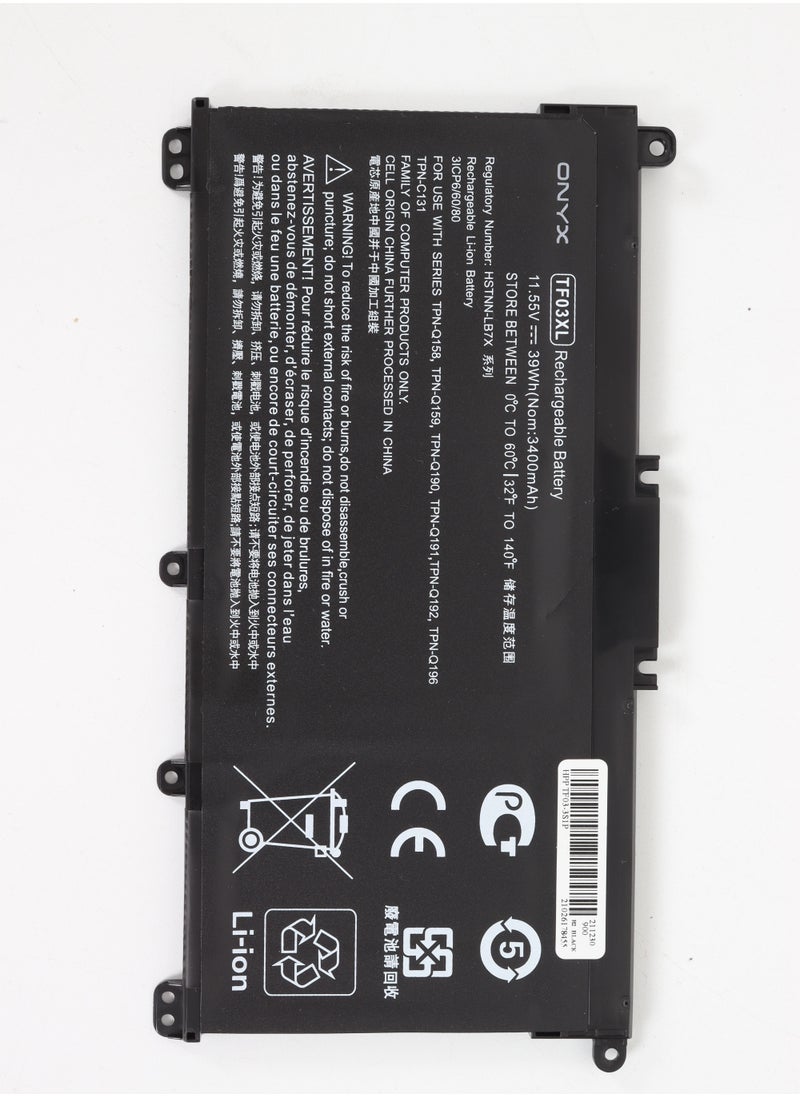 Laptop Replacement Battery For HP TF03XL HPP TF03 / 3S1P.