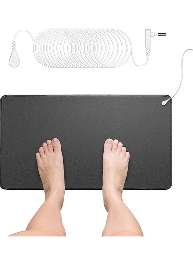 Grounding Mat with 15ft Grounding Cord,Grounding Pad Kit, Earth Therapy for Foot Mat,Computer Mat, Sleep Mat, Pet Mat (23.6x13 Inch)