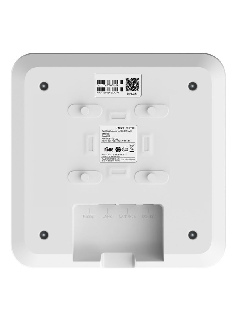 RG-RAP2260(G) Reyee Wi-Fi 6 AX1800 Ceiling Access Point