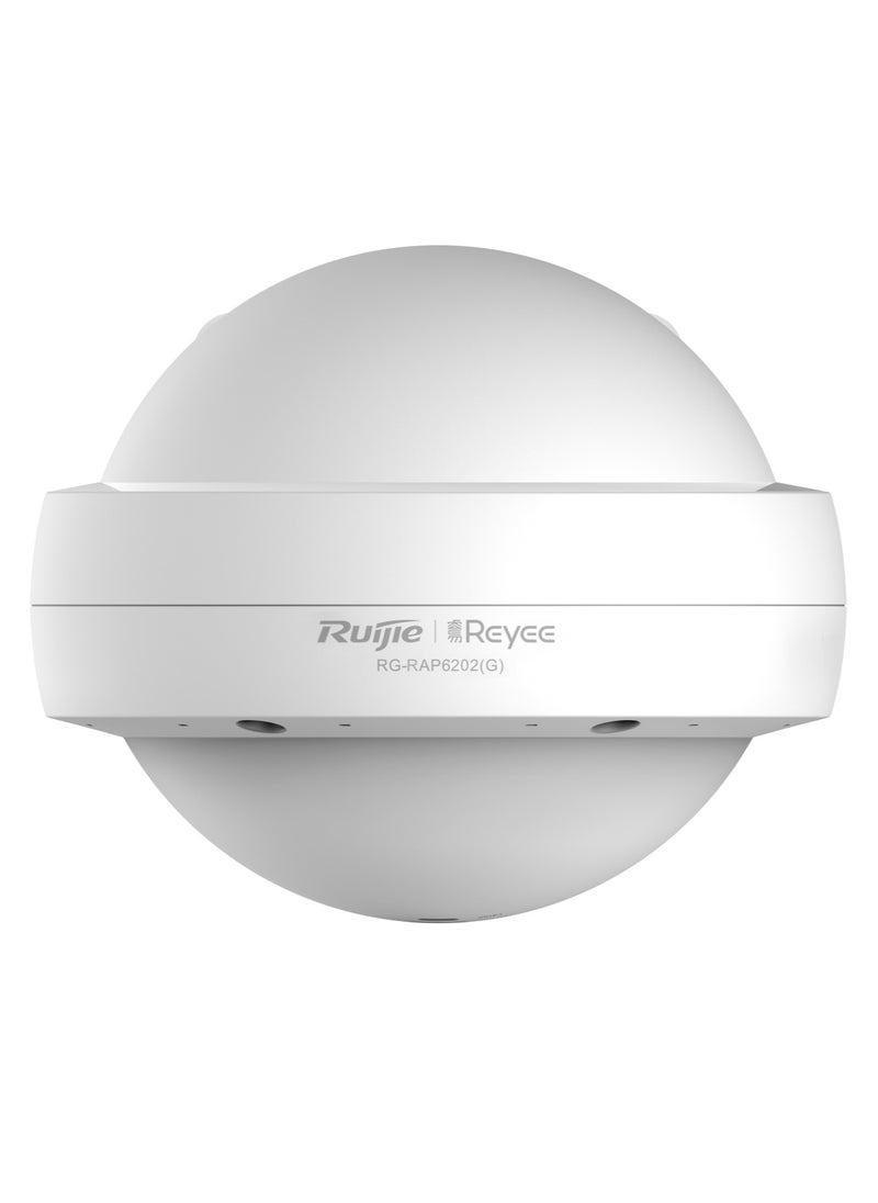 RG-RAP6202(G) Wi-Fi 5 AC1300 Outdoor Access Point – Omni-Directional, IP68, Long-Range Coverage