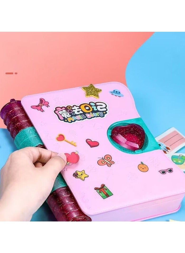 Magic diary book,notebook, magic key, pen and medallion, toy for children