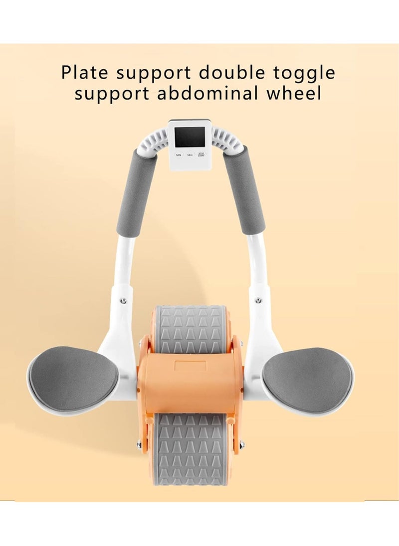 Abdominal Trainer Wheel with Counter& Phone Holder for Home Gym & Fitness, Abdominal Exercise Equipment