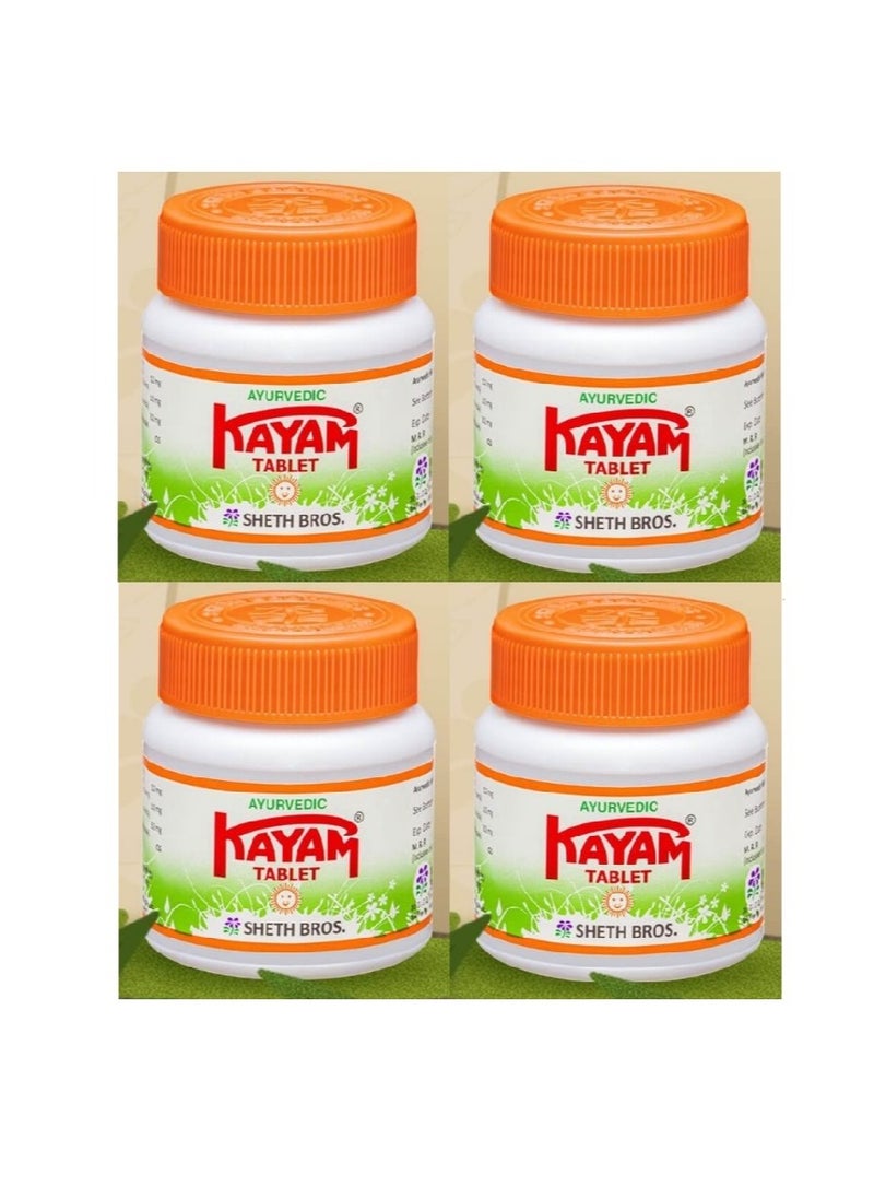 Kayam Ayurvedic tablets, Supports gut health, Pack of 4 x 30 Tablets