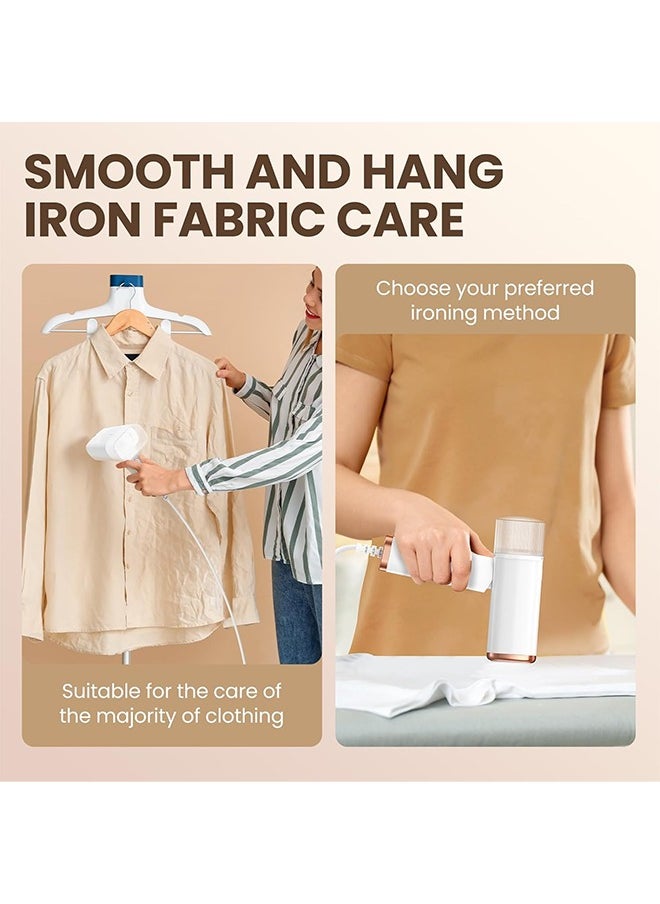 Portable Handheld Steam Garment Steamer Foldable: Effortless Wrinkle Clothes Steam Iron Removal 20-Second Fast Heat-up, 1200W, 120ml Water Tank for Home & Travel