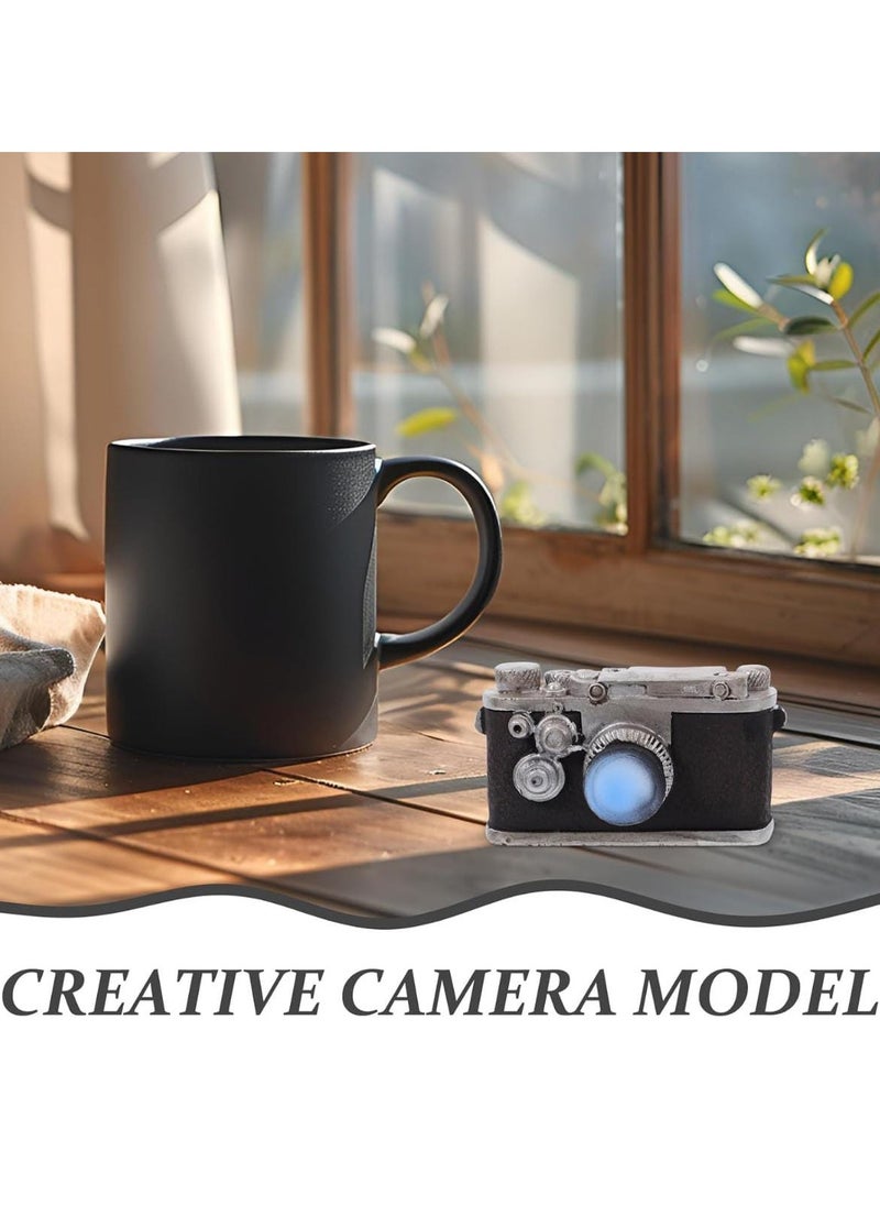 Vintage Retro Camera Model – Antique Resin Camera Decor for Home, Office, Cafe, Window Display, and Gifts – Retro Camera Craft Decoration Statue