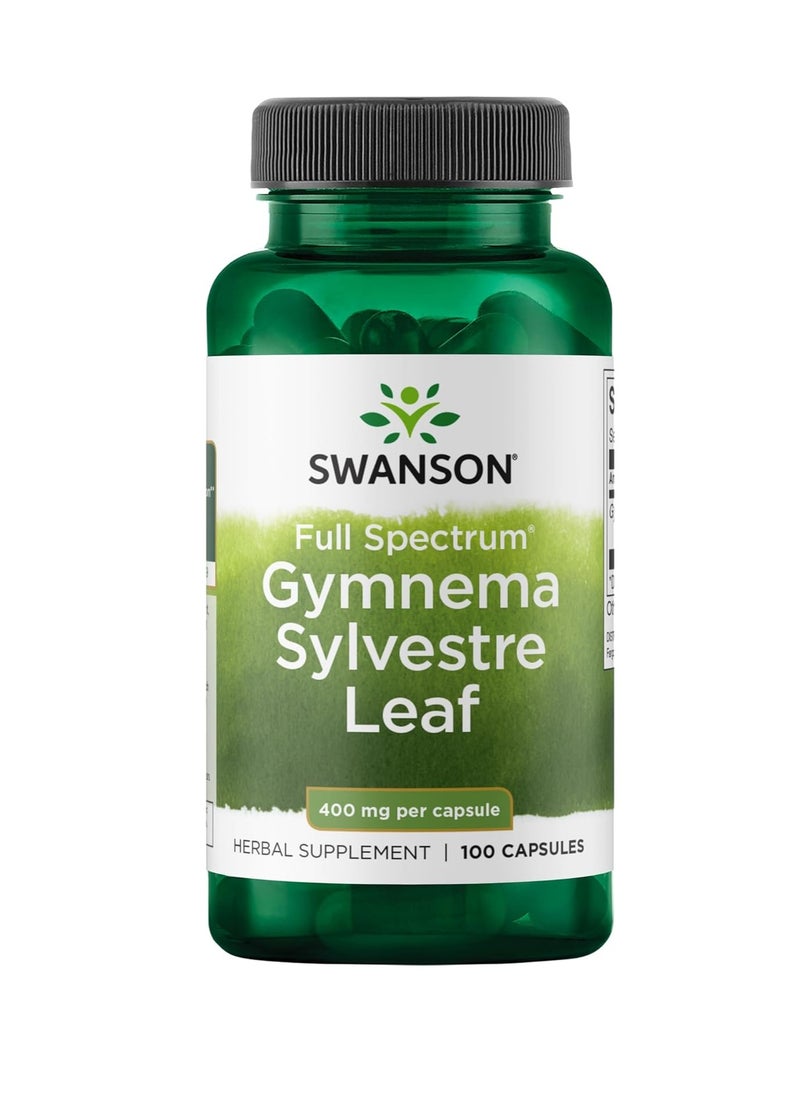 Full Spectrum Gymnema Sylvestre Leaf Traditional Ayurvedic Herb 100 Capsules