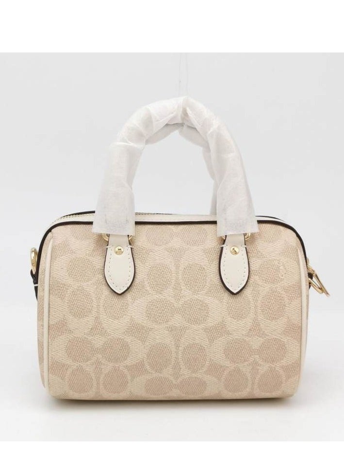 Coach Rowan mini cowhide C-letter printed carriage letter logo zipper crossbody bag shoulder bag
