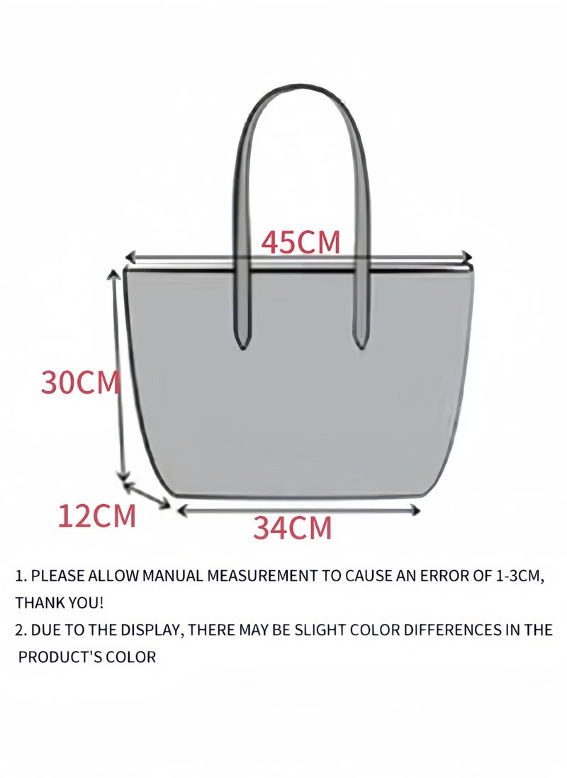 Women's Fashionable And Versatile Handbag Light Blue 45*30*12CM