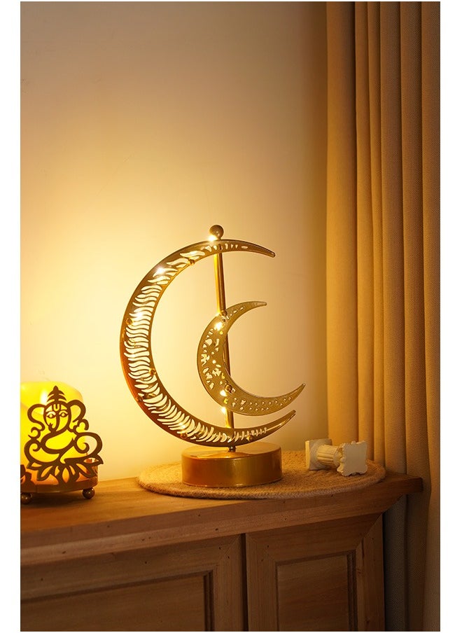 Ramadan Decorations Table Lamp, Moon Lamp, Home Decor Gift for Living Room, Office, Holiday