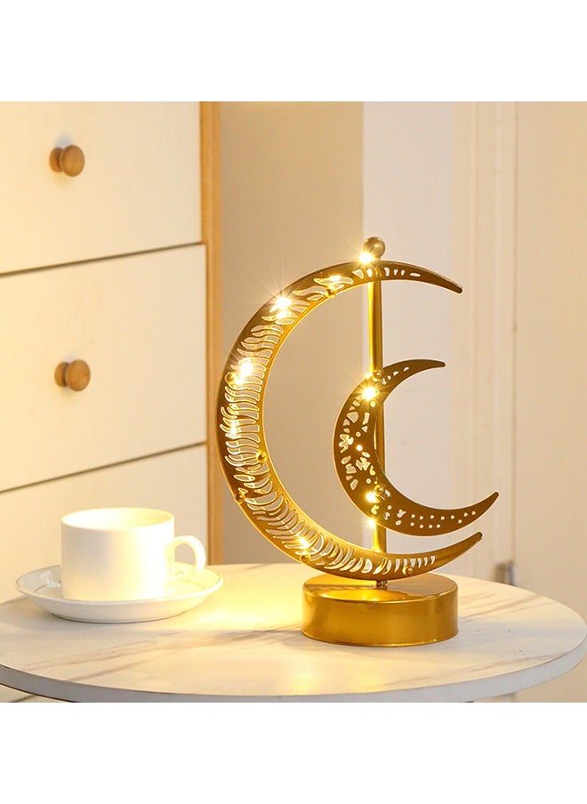 Ramadan Decorations Table Lamp, Moon Lamp, Home Decor Gift for Living Room, Office, Holiday