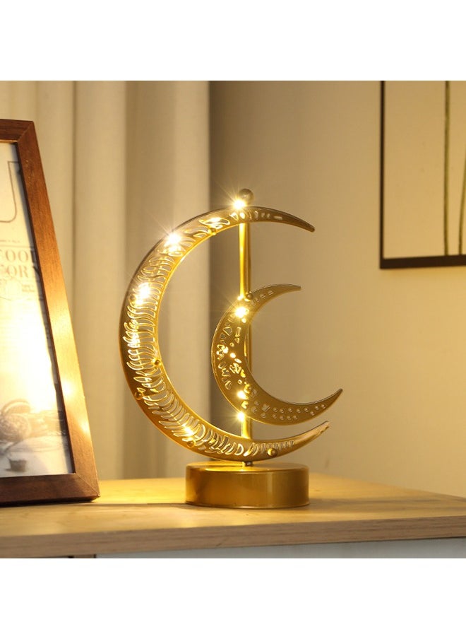 Ramadan Decorations Table Lamp, Moon Lamp, Home Decor Gift for Living Room, Office, Holiday