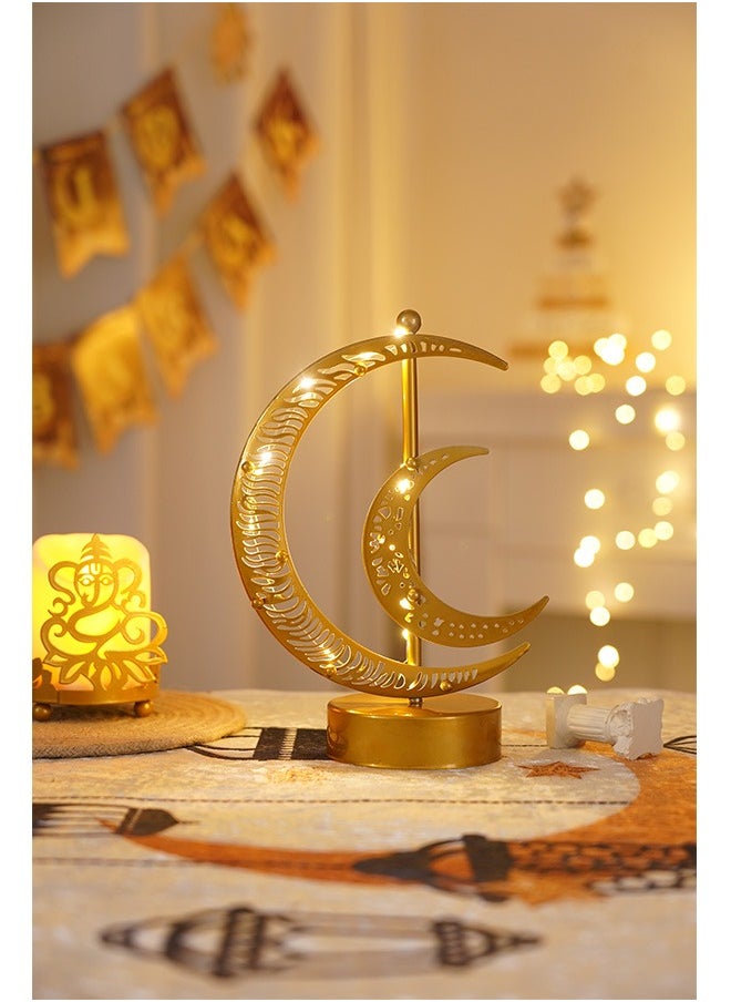 Ramadan Decorations Table Lamp, Moon Lamp, Home Decor Gift for Living Room, Office, Holiday