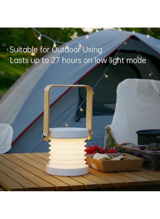 Touch Control Dimmable Multifunctional Night Light,Battery Operated Reading Light Table Lamp Outdoor Lamp Desk Lamp,USB Rechargeable Portable Folding LED Lantern Lamp