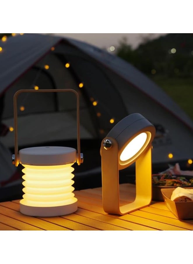 Touch Control Dimmable Multifunctional Night Light,Battery Operated Reading Light Table Lamp Outdoor Lamp Desk Lamp,USB Rechargeable Portable Folding LED Lantern Lamp