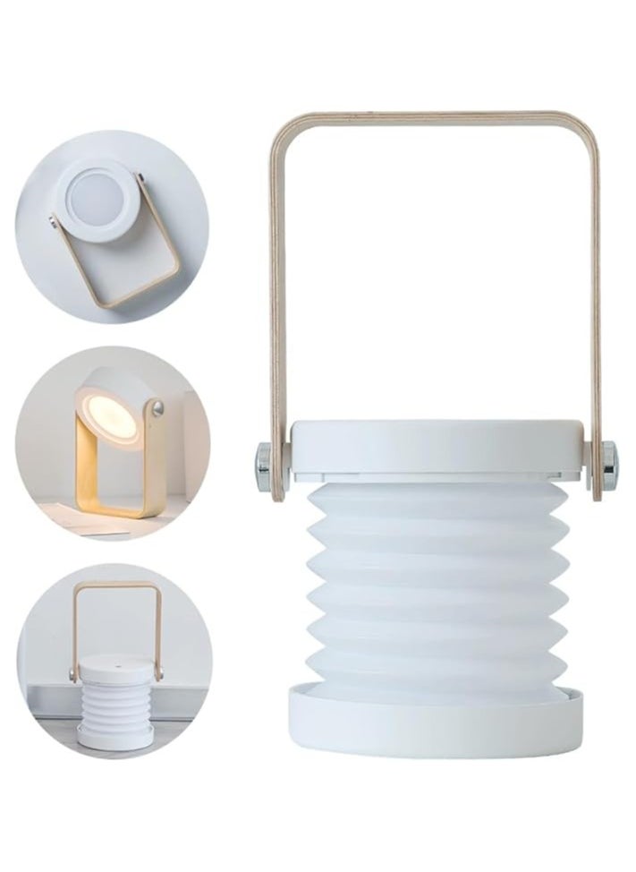 Touch Control Dimmable Multifunctional Night Light,Battery Operated Reading Light Table Lamp Outdoor Lamp Desk Lamp,USB Rechargeable Portable Folding LED Lantern Lamp