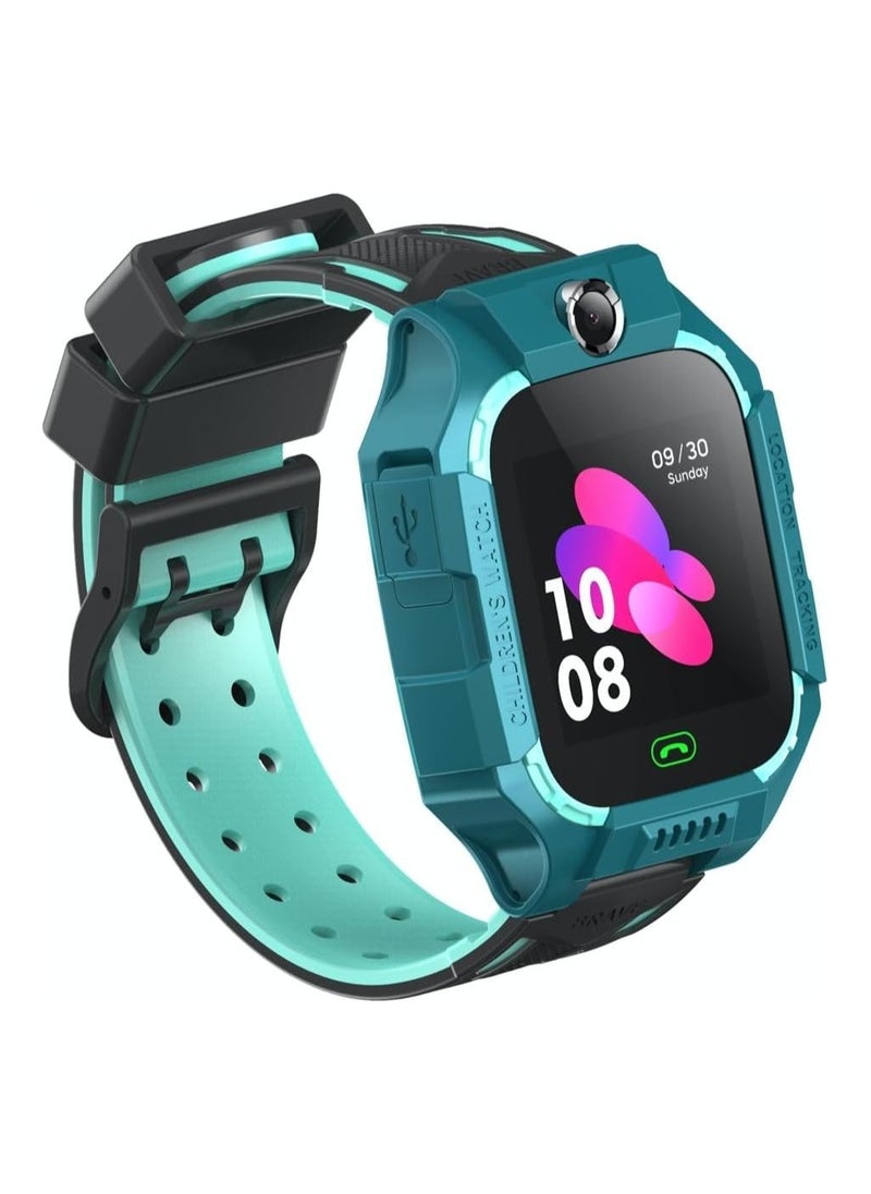 Green Lion 2G Kids Smart Watch Series 5,HD Touch Screen,HD Camera,Torch,Trace,Location,Fence,Alarm,Multilanguage,400mAh Battery Capacity,1.44 Inches 128×128pix Display,5 Days Standby Time - Blue