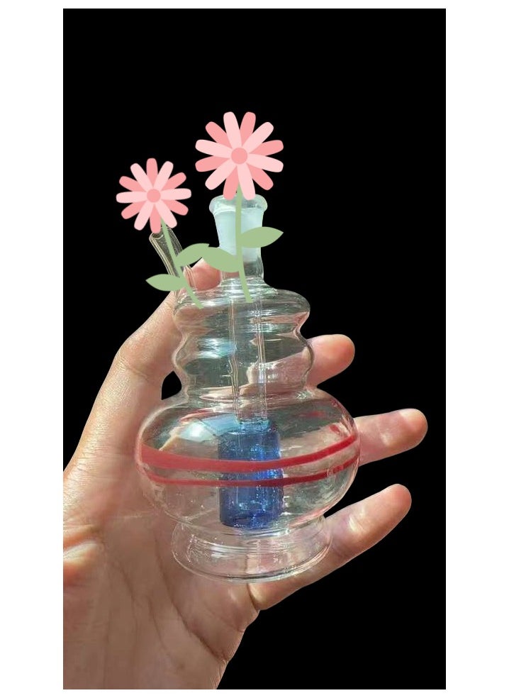 Home Decorative Windmill Multi-Layer Double Filter Oil Lamp Burner Glass Vase Bowl