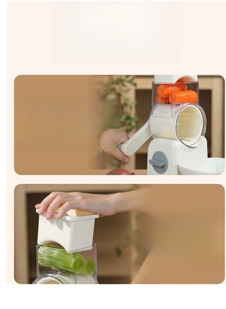 Electric Handheld Food Processor Household Multifunctional Drum Vegetable Cutting Tool