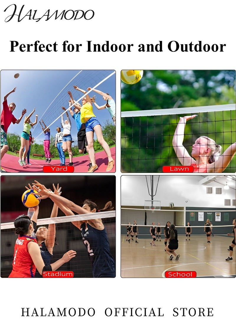 Volleyball Net Outdoor 32x3 Ft Large Regulation Size Durable Sturdy Net Portable Beach Volleyball Net for Backyard & Beach & Pool