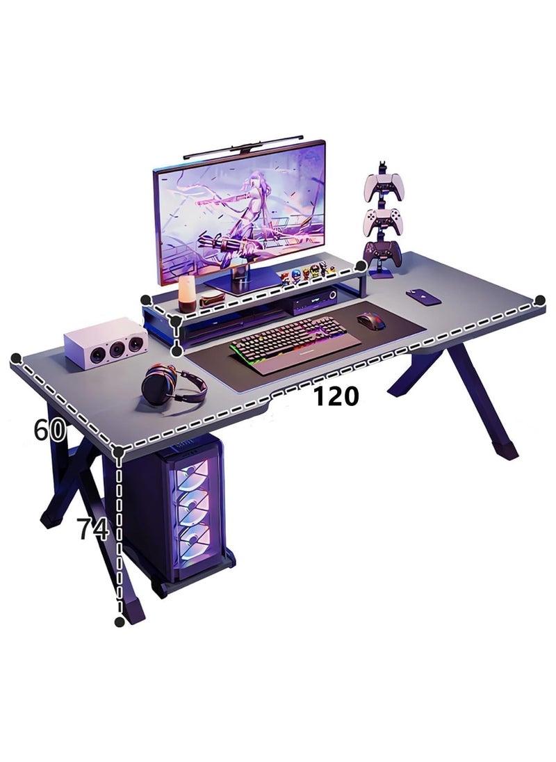 Desktop Computer Desk,Home Office Desk,Versatile Gaming and Study Solution for Modern Homes,Ideal for Students and Gamers, Spacious and Functional（120x60x75cm）