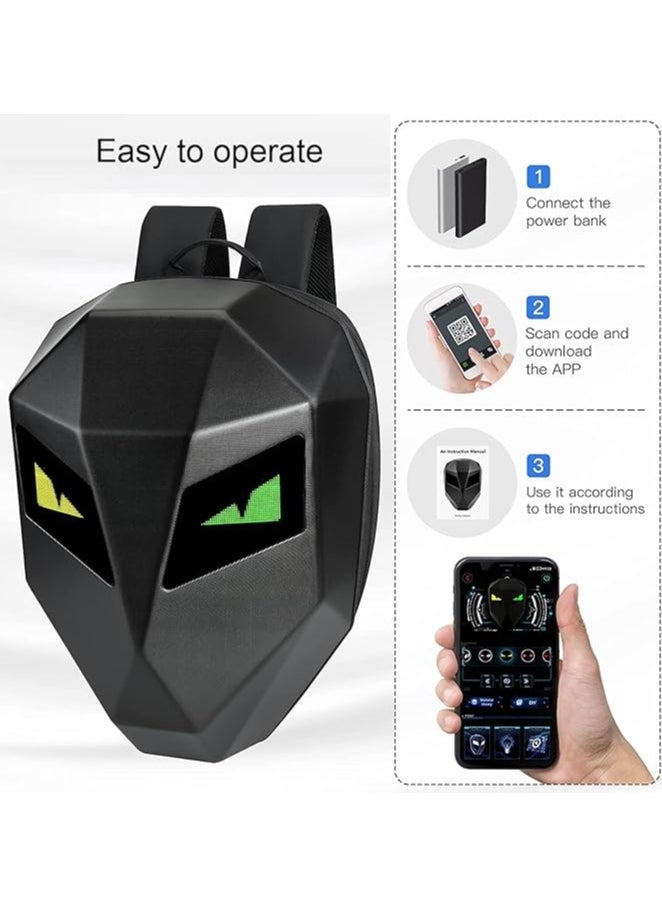 new backpack for  knight iron man backpack with screen show for rider