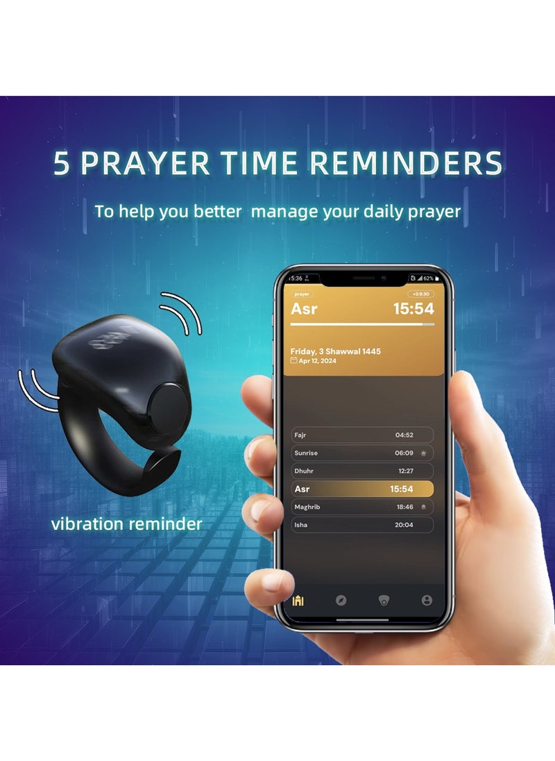 Tasbih Zikr Ring Counter – APP-Supported Finger Tasbeeh Counter.