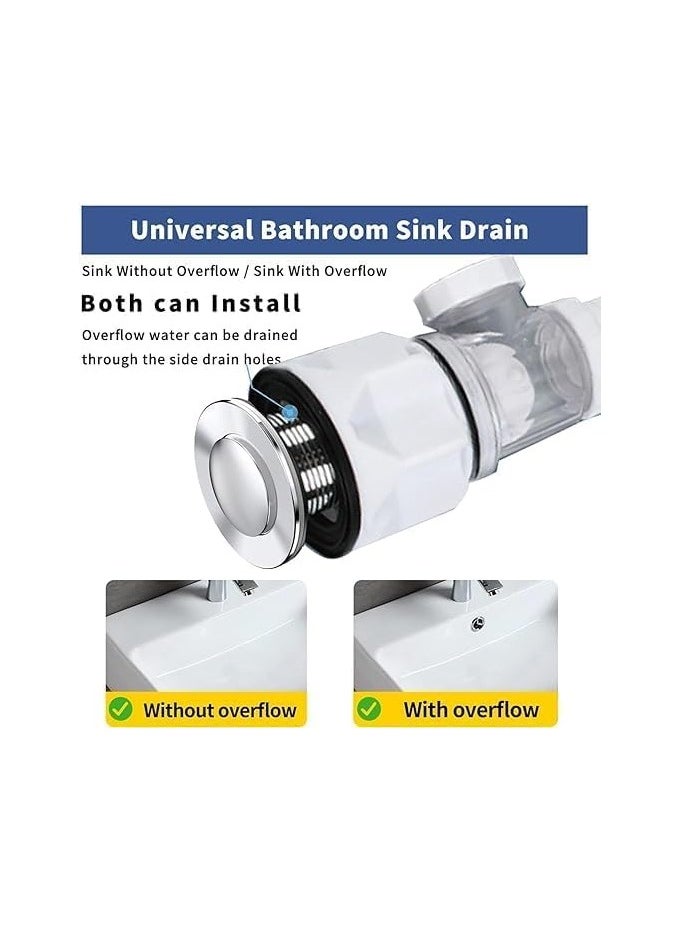 Bathroom Sink Drain Pipe (White)