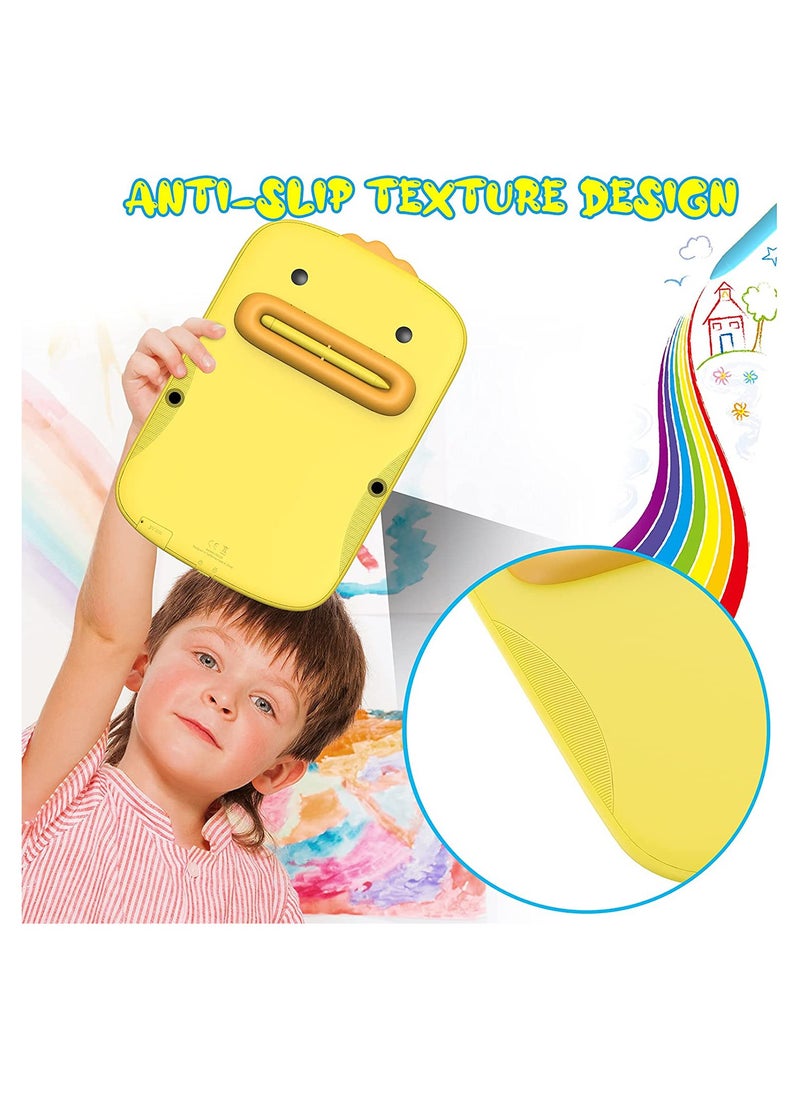 KASTWAVE LCD Writing Tablet 10 Inch Kids Drawing Pad, Colorful Screen Doodle Board for Toddlers, Traveling Gift Toys for 3..7 Year Old Boys Girls Preschool Birthday Gift Age 3..7 (Yellow)