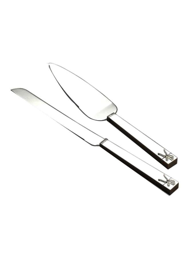 2-Piece Serving Set Silver