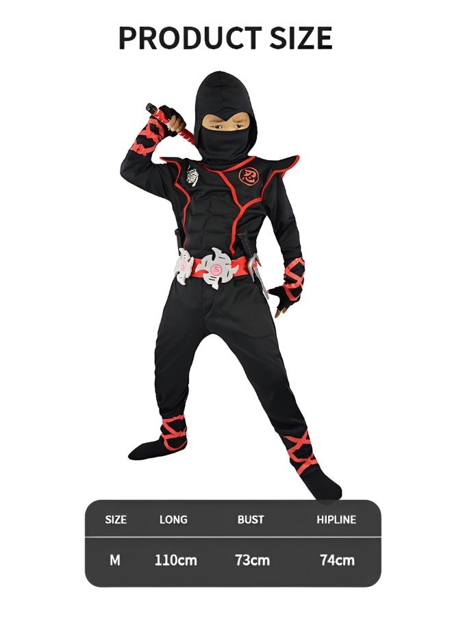 Ninja Costume for Boys Kids Costume Boy Ninja Muscle Costume With Ninja Foam Accessories Best Children Gift