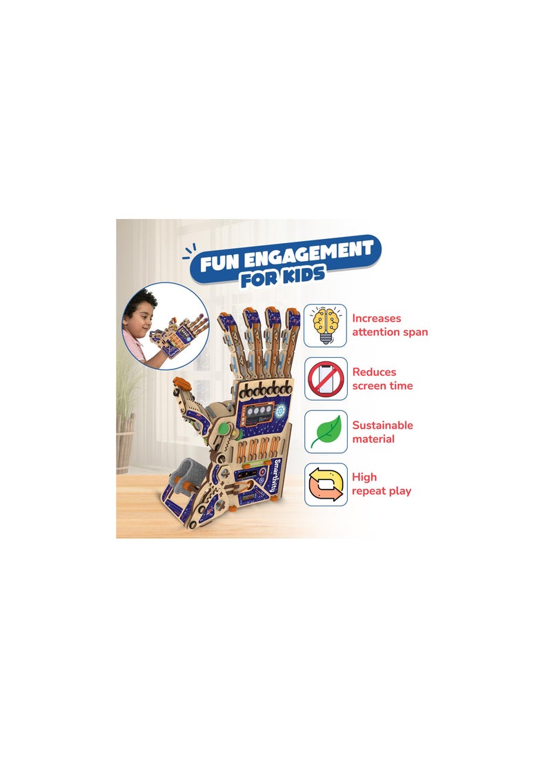 Smartivity Robotic Mechanical Hand Toy for Kids 8-10-12-14 Years Old | 2024 Parents Choice Winner I Birthday Gifts for Boys & Girls | DIY STEM Educational Science Toys for Kids 8,9,10,11,12,13,14