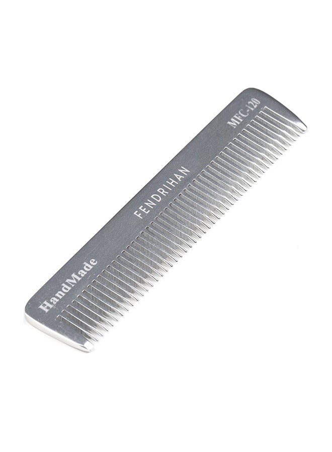 Fine Tooth Barber Pocket Hair Comb Grey 4.6inch