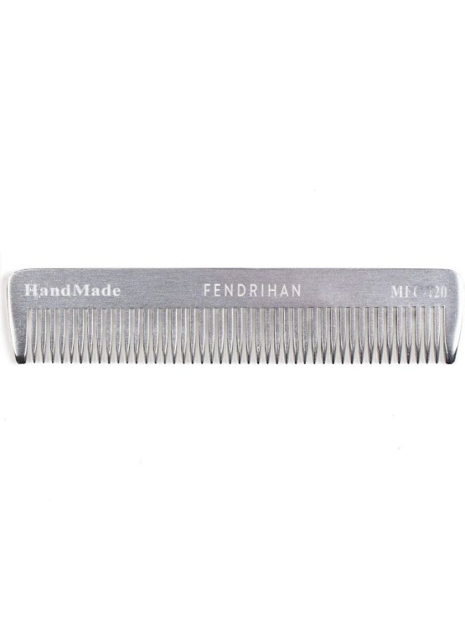 Fine Tooth Barber Pocket Hair Comb Grey 4.6inch