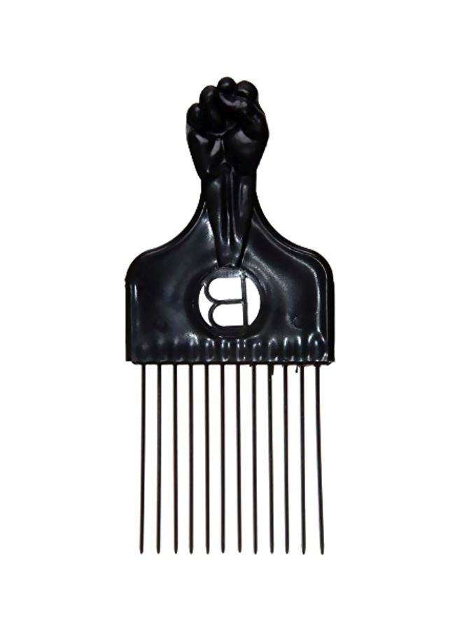 Metal Pik Styling Comb Black/Silver