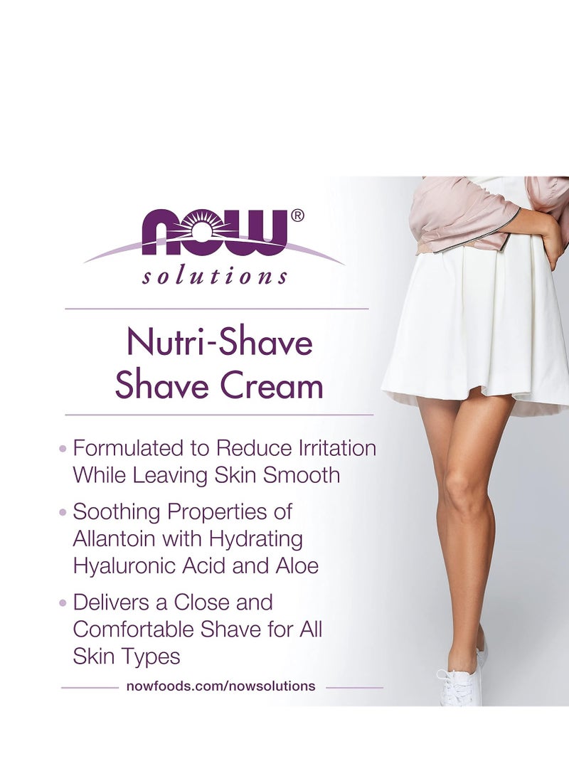 Solutions, Nutri-Shave, Shave Cream, Removes Pore Clogging Residue, Reduces Irritation, 8-Ounce 237 mlounce