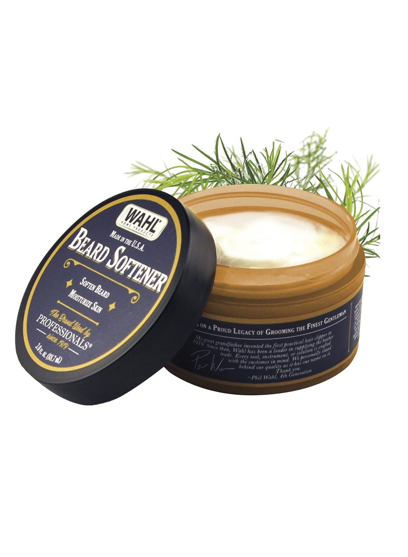 Beard Creme for Softening, Moisturizing, & Conditioning Facial Hair - Essential Oils for Men’s Grooming with Manuka Oil, Meadowfoam Seed Oil, Clove Oil, & Moringa Oil (3 Oz) - Model 805615A 88.7 mlml