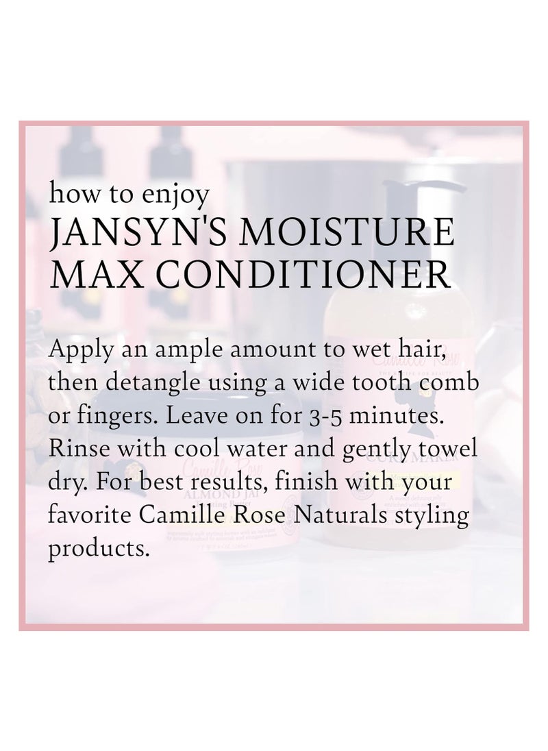 Jansyns Moisture Max Conditioner With Coconut Milk & Aloe Vera 8 Oz