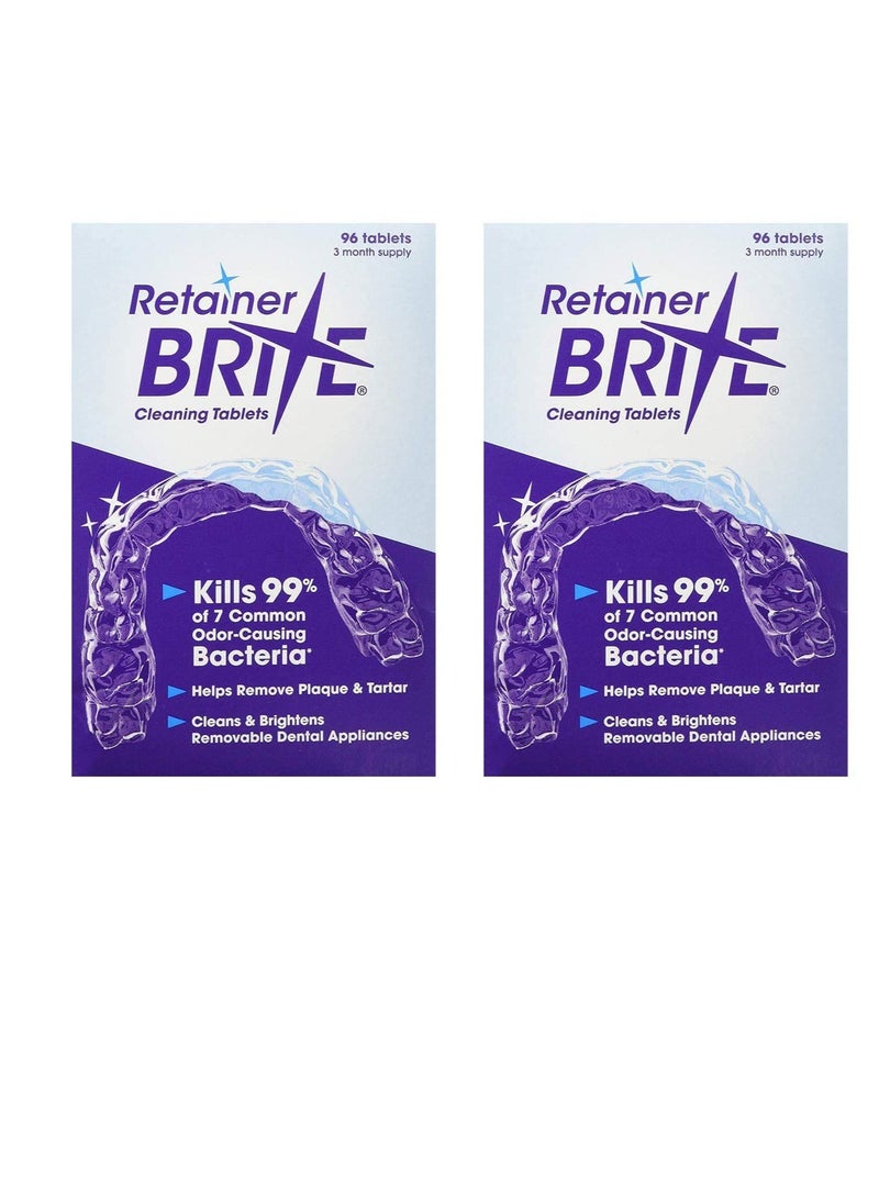 Retainer Brite Retainer brite -6 months supply- 2 boxes pack -192 tablets, 192 Count