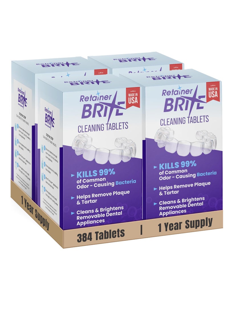 Retainer Brite Retainer brite, 1 year supply, 384 tablets, 384 Count