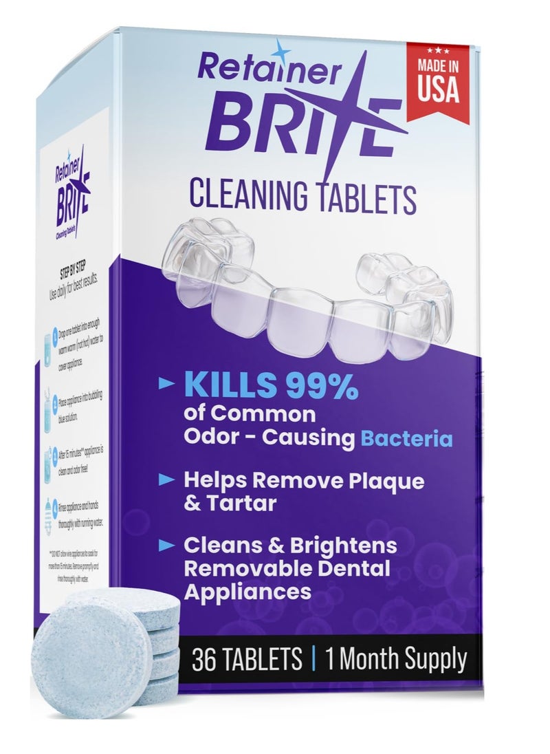 Retainer Brite 36 Tablets - Retainer Cleaner Tablets