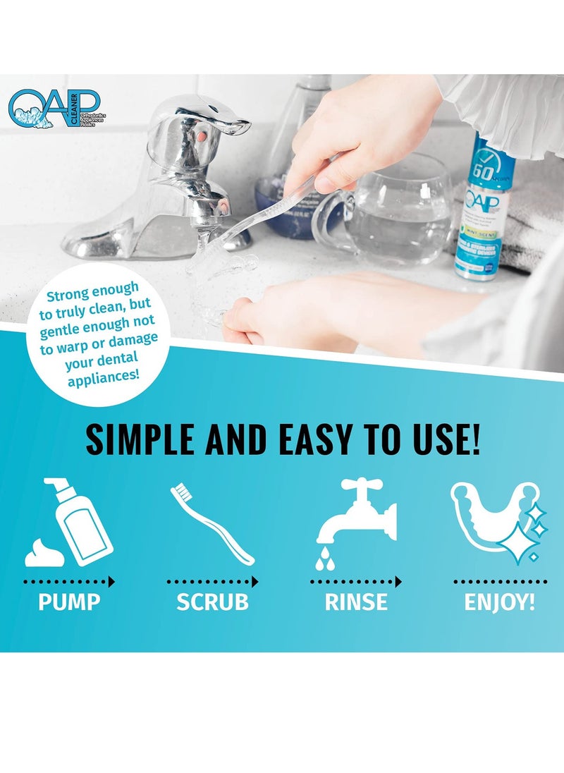 OAP Cleaner - Cleans & Sterilizes Removeable Dental and Ortho Appliances - Foam