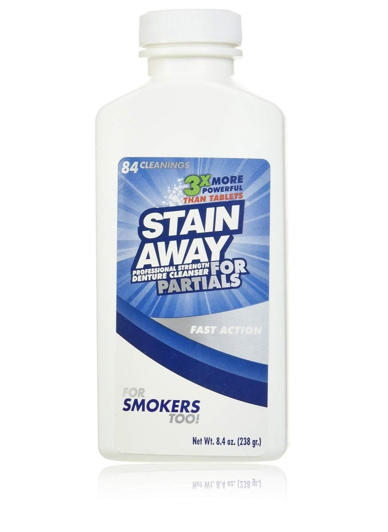 Stain-Away Denture Cleanser Partials Regular - 7.1 Oz