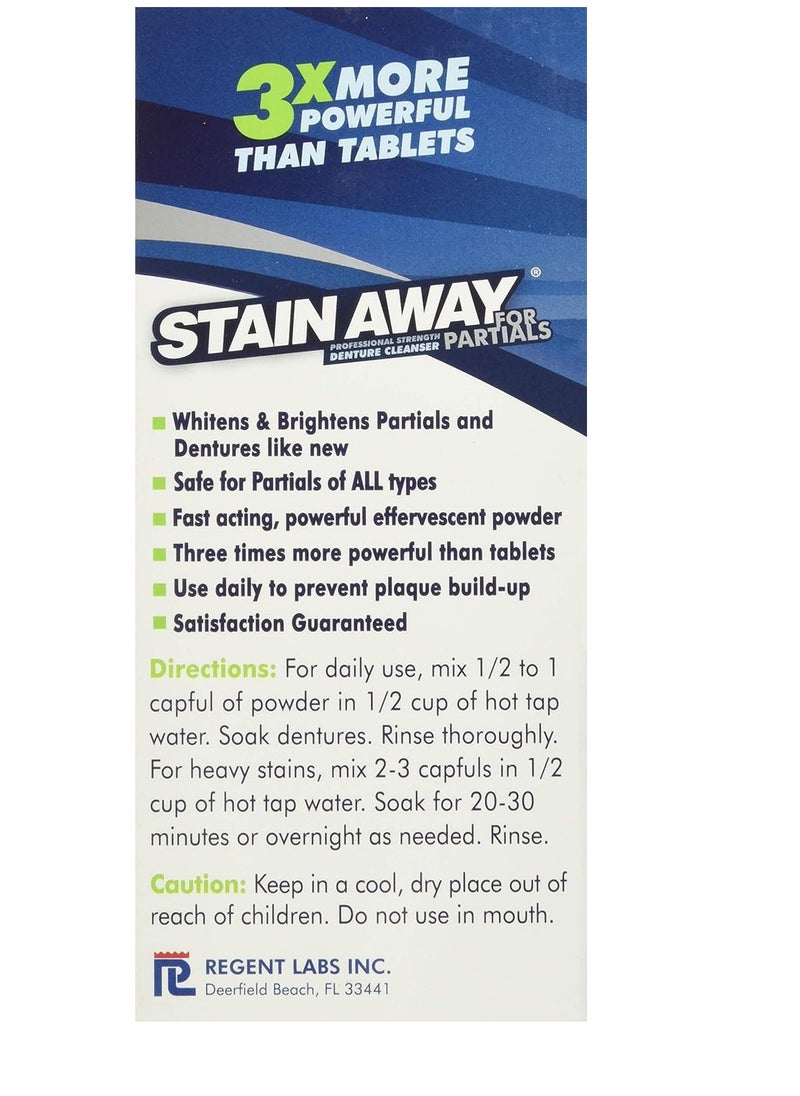 Stain-Away Denture Cleanser Partials Regular - 7.1 Oz