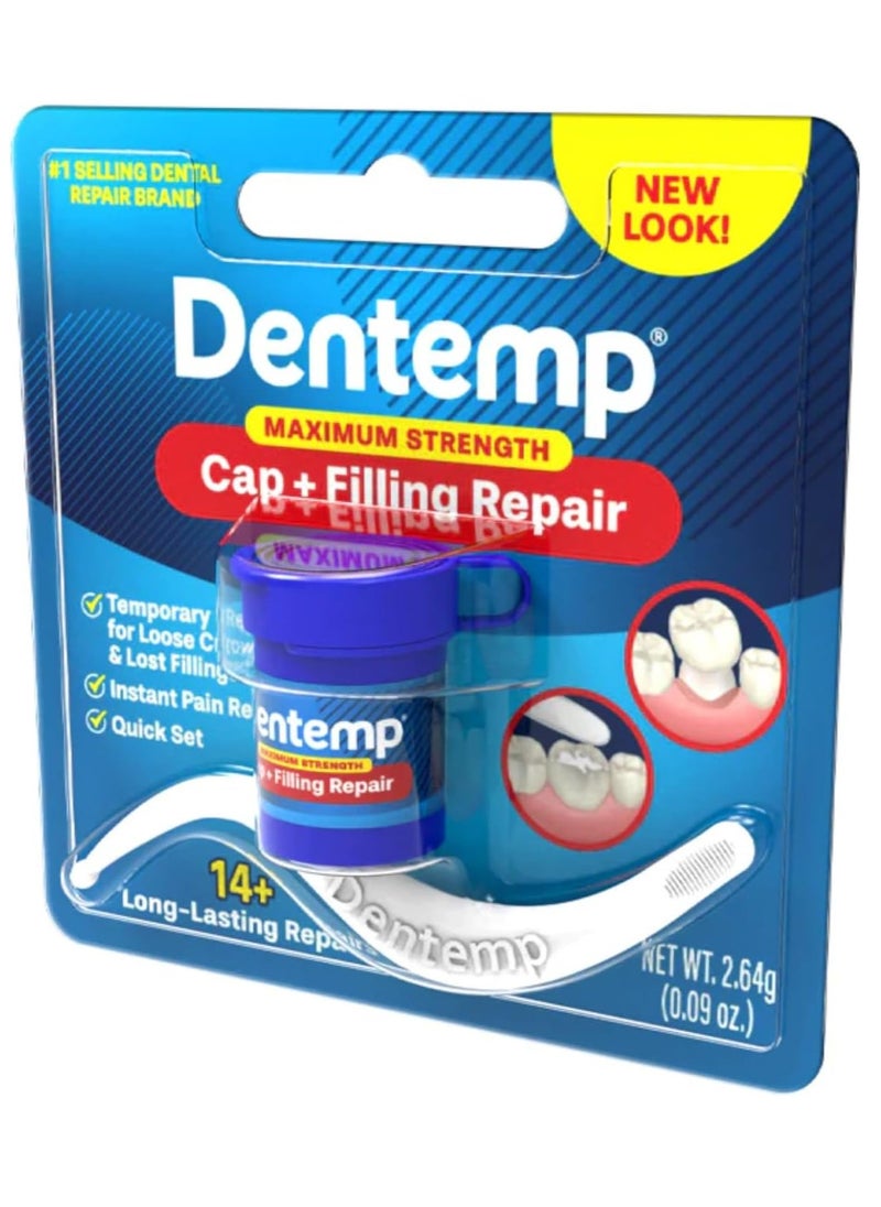 Dentemp Maximum Strength Lost Fillings and Loose Caps Repair, Pack of 6