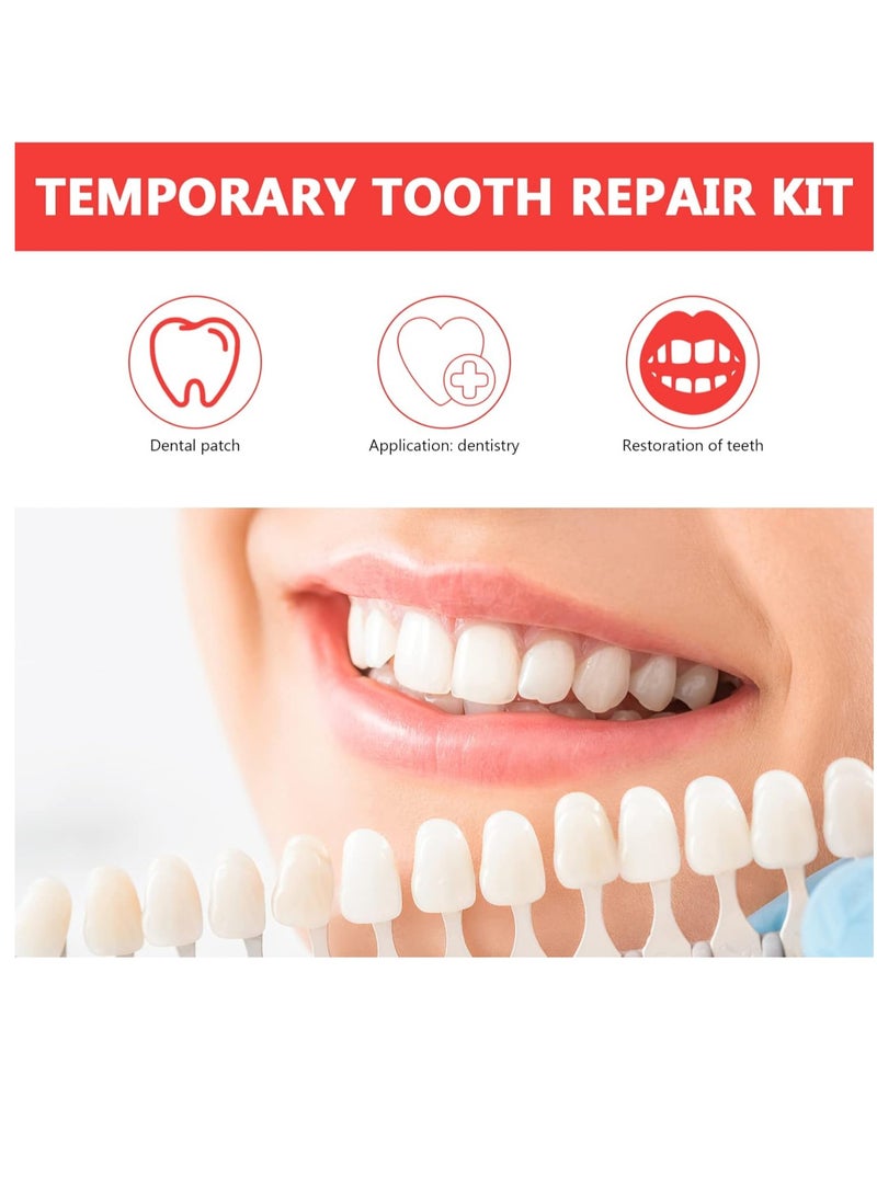 EXCEART Teeth Veneer 100 Pieces Artificial Resin Tooth Fillings Temporary Veneer Tooth Replacements Tooth Repair Supply