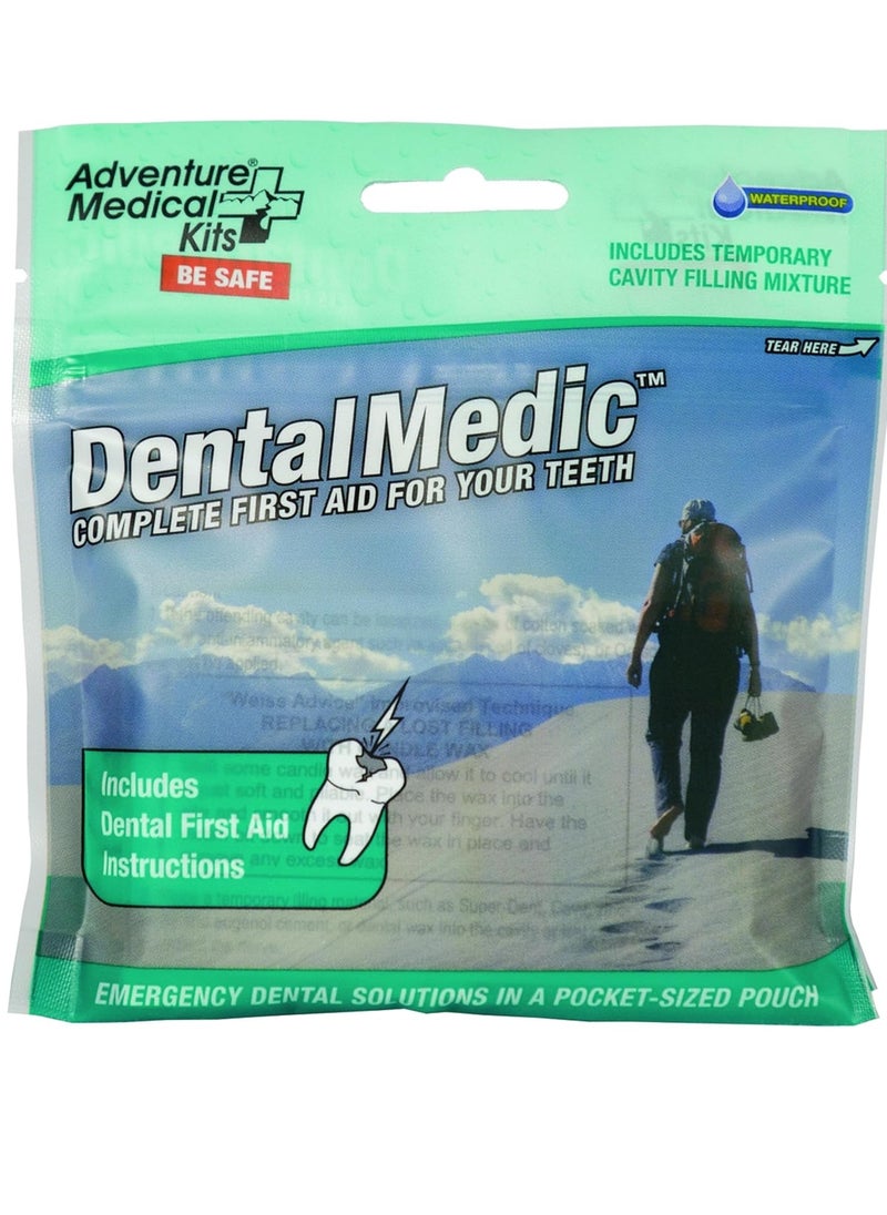 Adventure Medical Kits Dental Medic Kit - Travel Dental Kit for Emergency Tooth Care - Includes Orasol Gel, Tural Tea, Temporary Cavity Filling & More