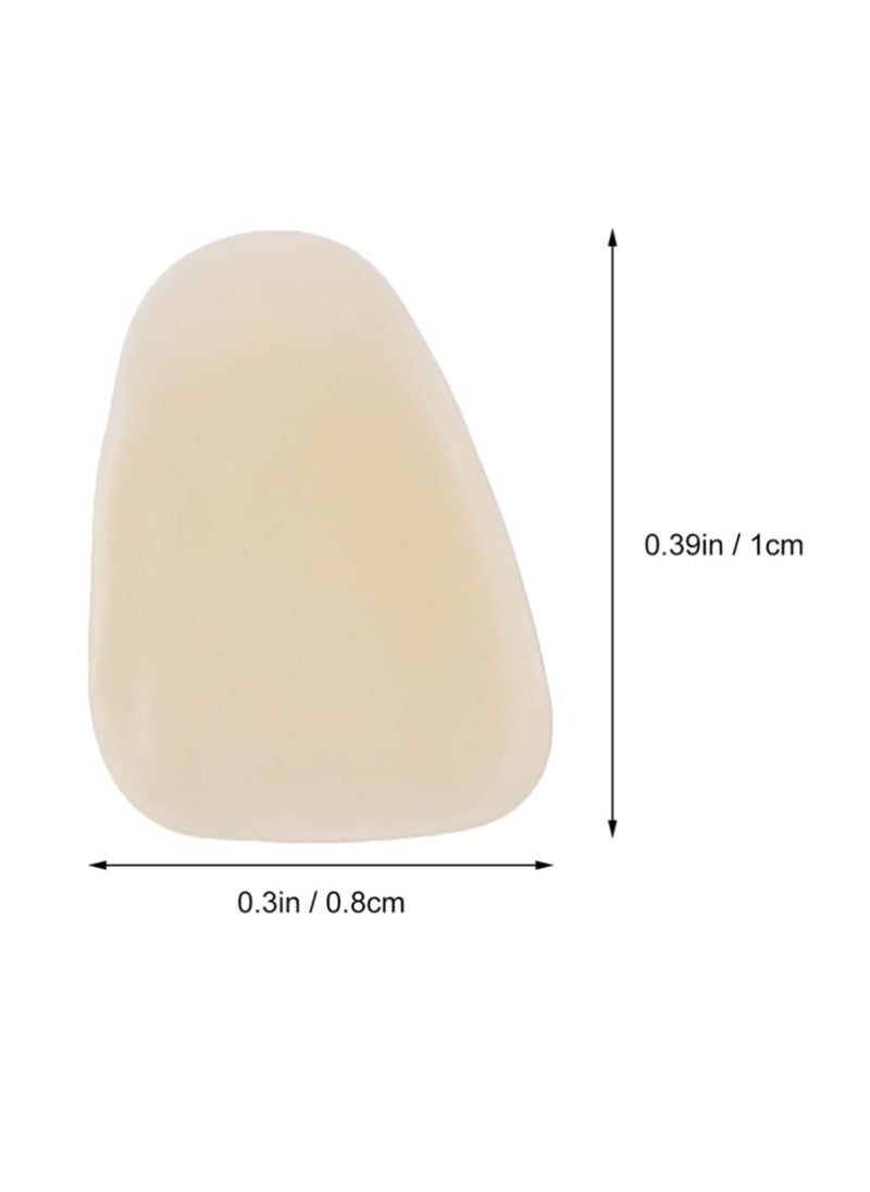 FOMIYES Temporary Crown, 200Pcs Temporary Cap, Dental Acrylic Resin Temporary Crown Veneers Material Temporary Repair Kit Replacements for Missing Broken Fake Teeth Beige